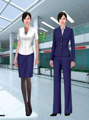 工服定制 高端物業工服女士 藏